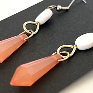 Cute, trendy handcrafted dangle earrings. Bead, wood, stone,crystals. S/G plated